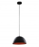 RABALUX 3956 NELLA  lampa wiszaca czarna ze zotym wntrzem 30cm